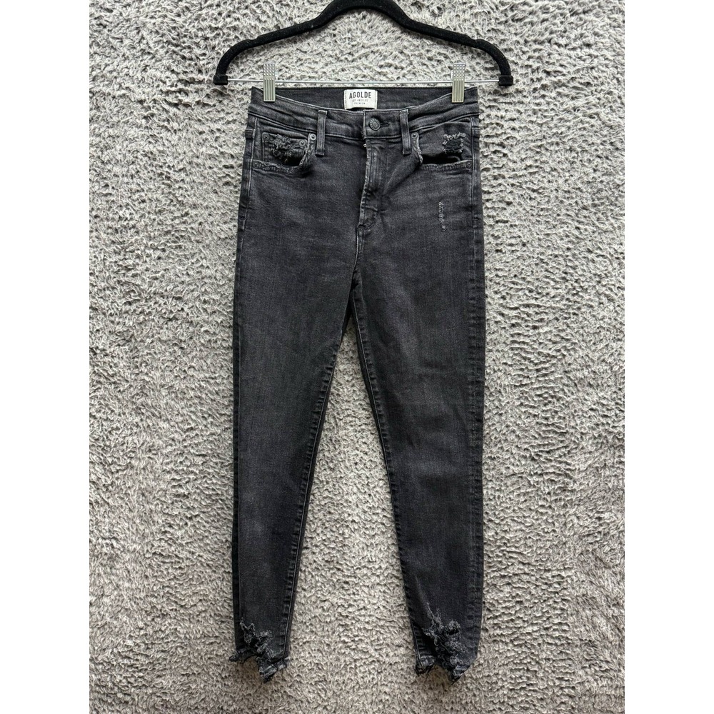 AGOLDE‎ Los Angeles Premium Skinny  Jeans Black Womens Size 27